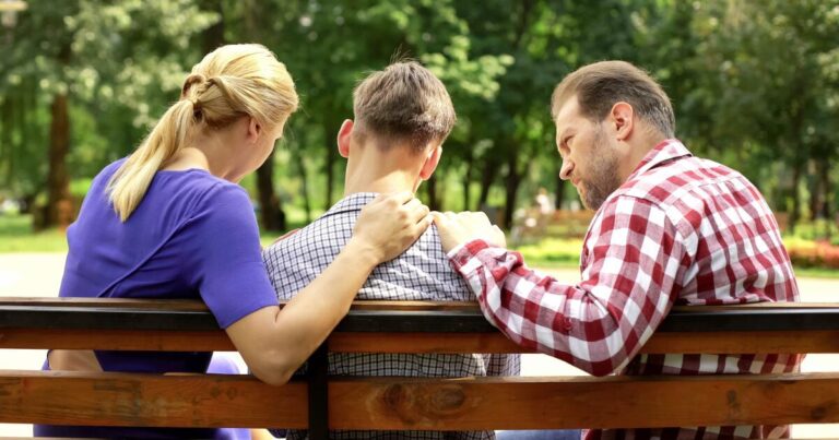 teen talking with parents clip art adobe stock