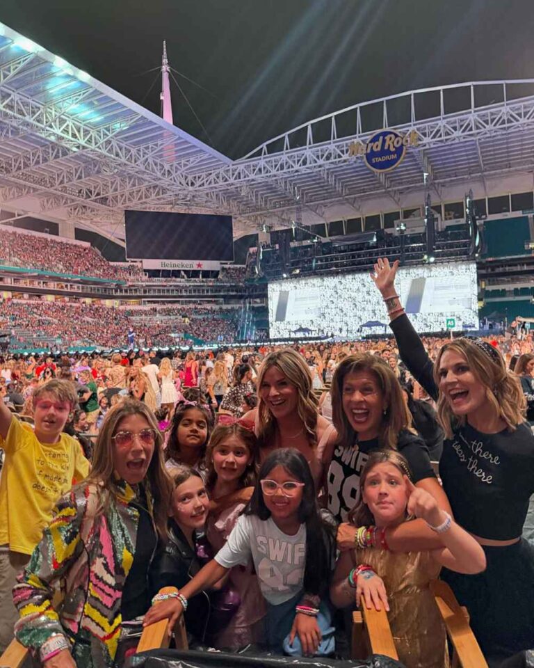 Hoda Kotb Savannah Guthrie Jenna Bush Hager Bring Kids to Taylor Swift Miami Show 01 2024