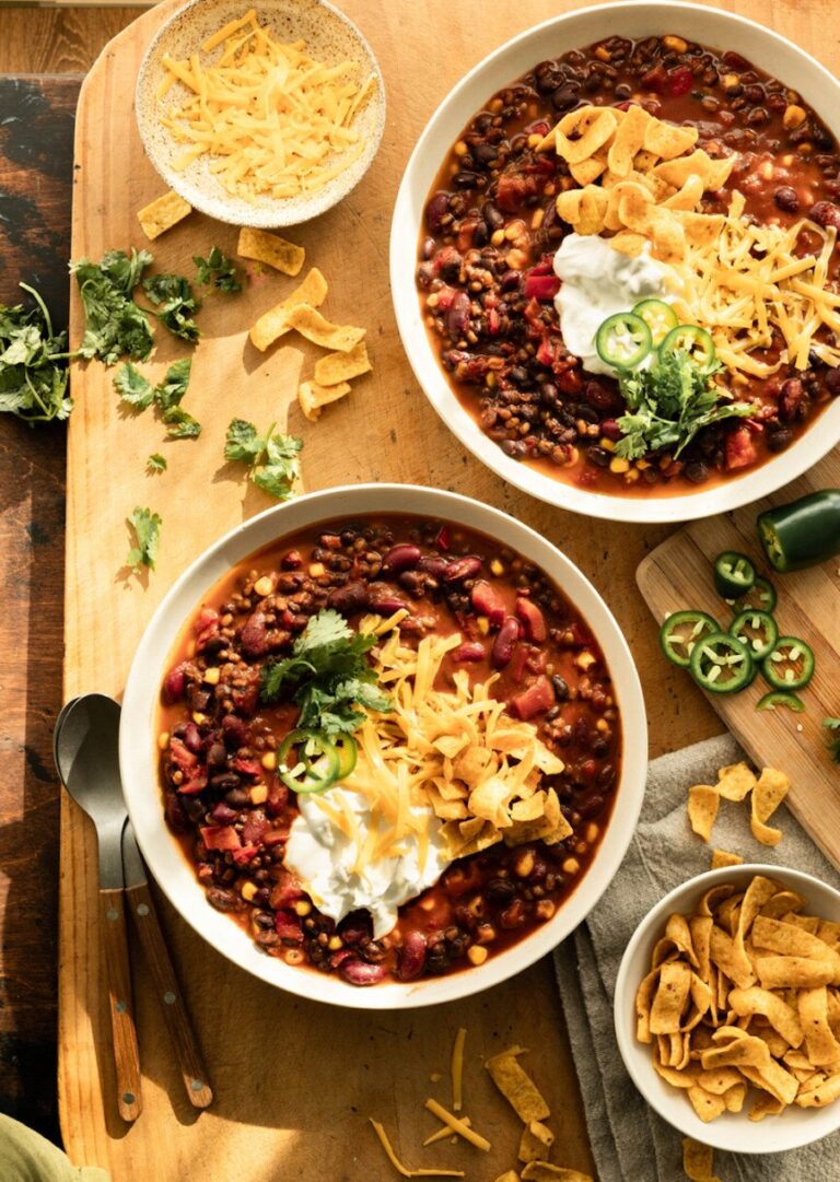 easy one pot lentil chili 865x1218