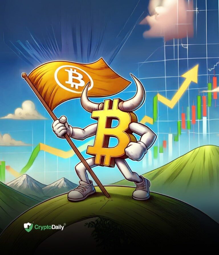 BTC bull flag formation begins 1