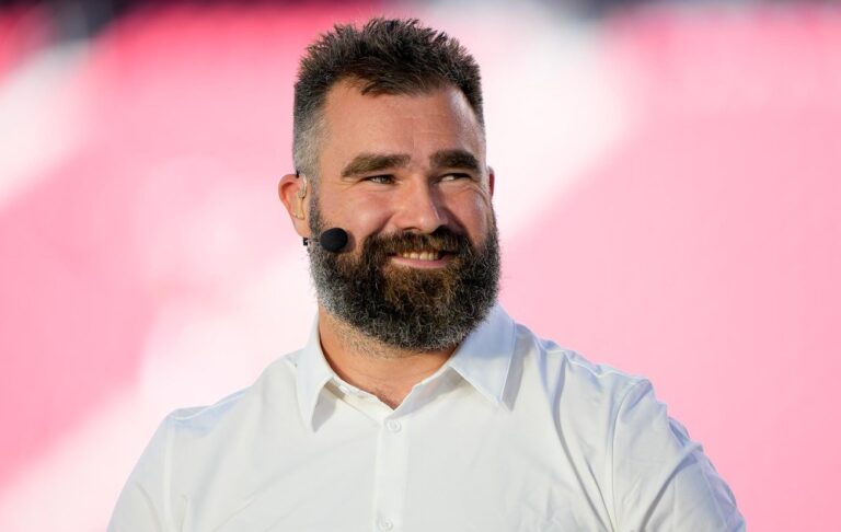 Feature Jason Kelce Teases Tough to Shop for Travis Kelce and Taylor Swift