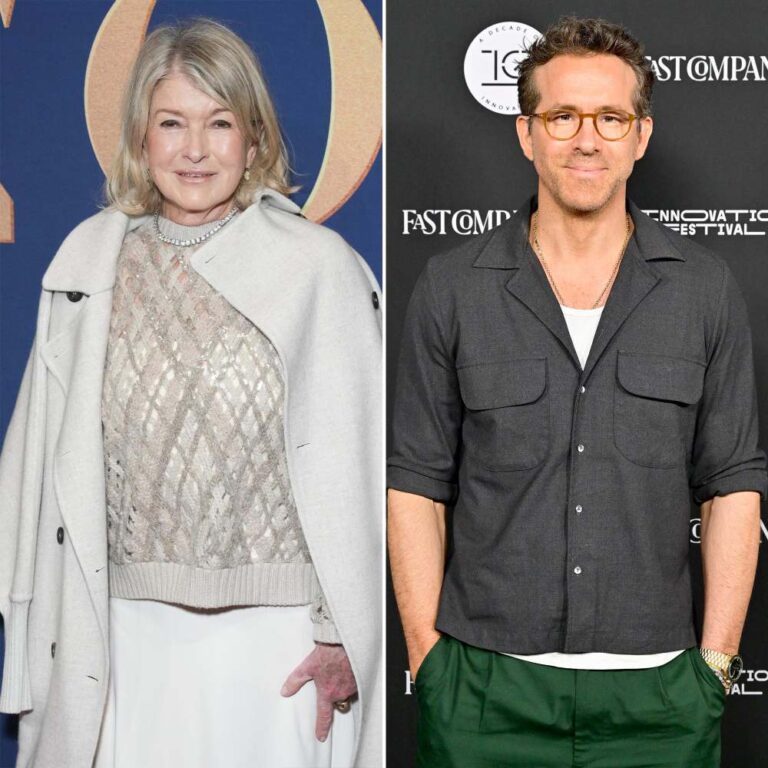 Martha Stewart Says Neighbor Ryan Reynolds Isnt Funny in Real Life