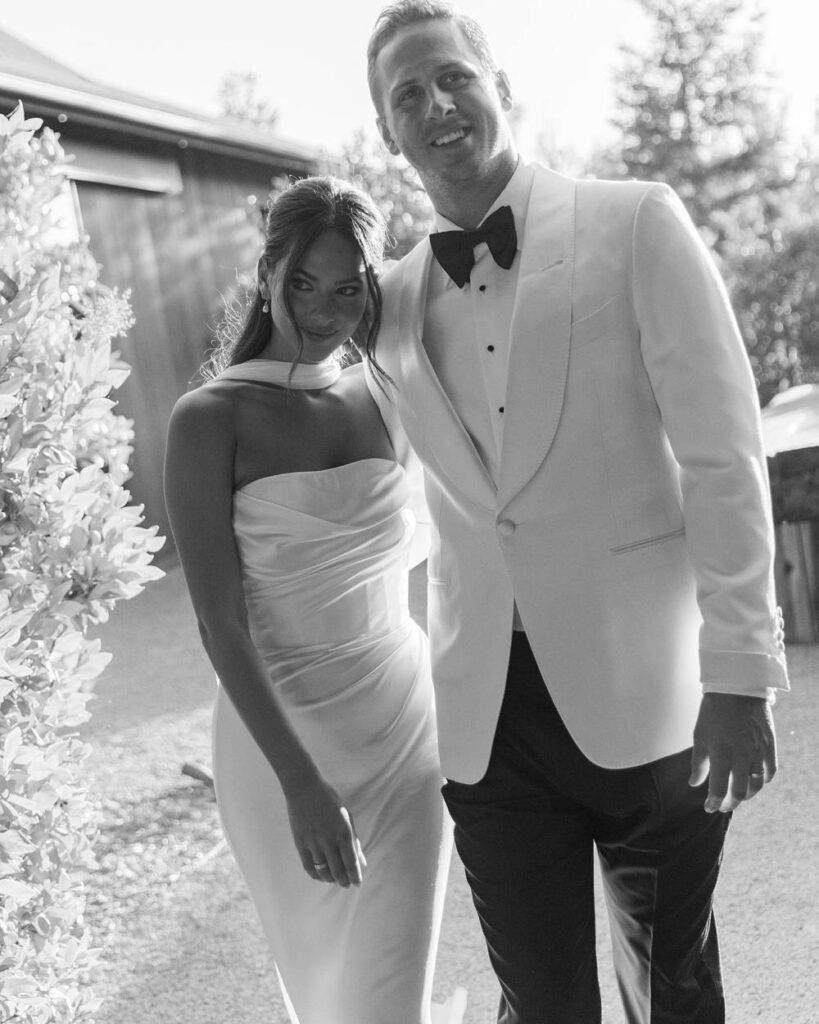 Jared Goffs Wife Christen Harper Goff Shows Off BTS Photos From Their Lavish Summer Wedding