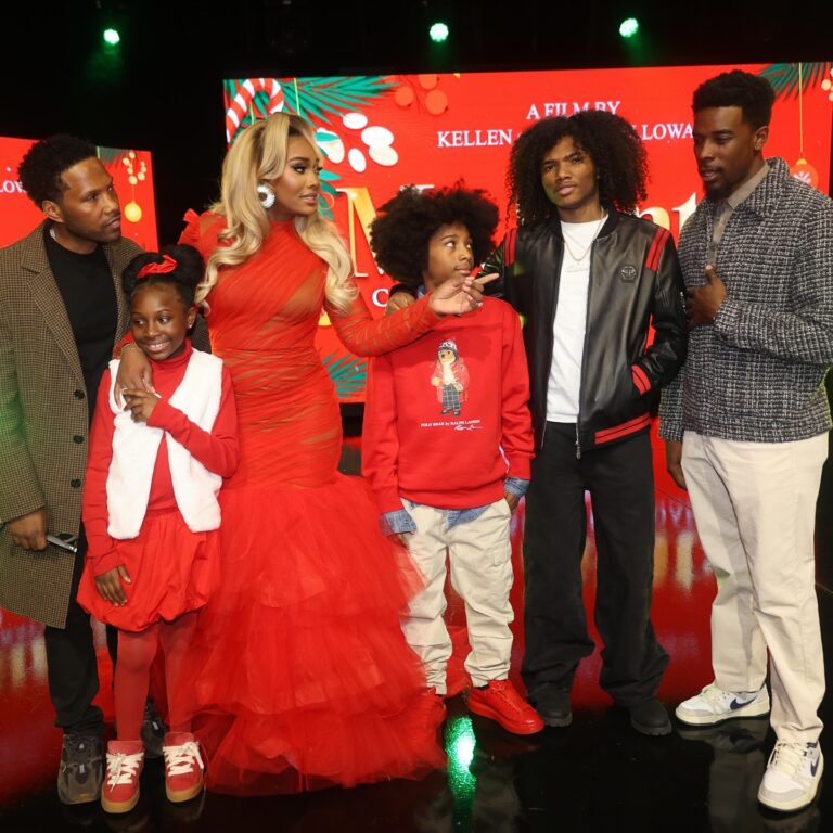 Yandy Smith Sings at the Mr Santa the Movie Premiere in Atlanta in a Red Oyemwen Gown Available at Fashion Bomb Daily Shop IMG 5639