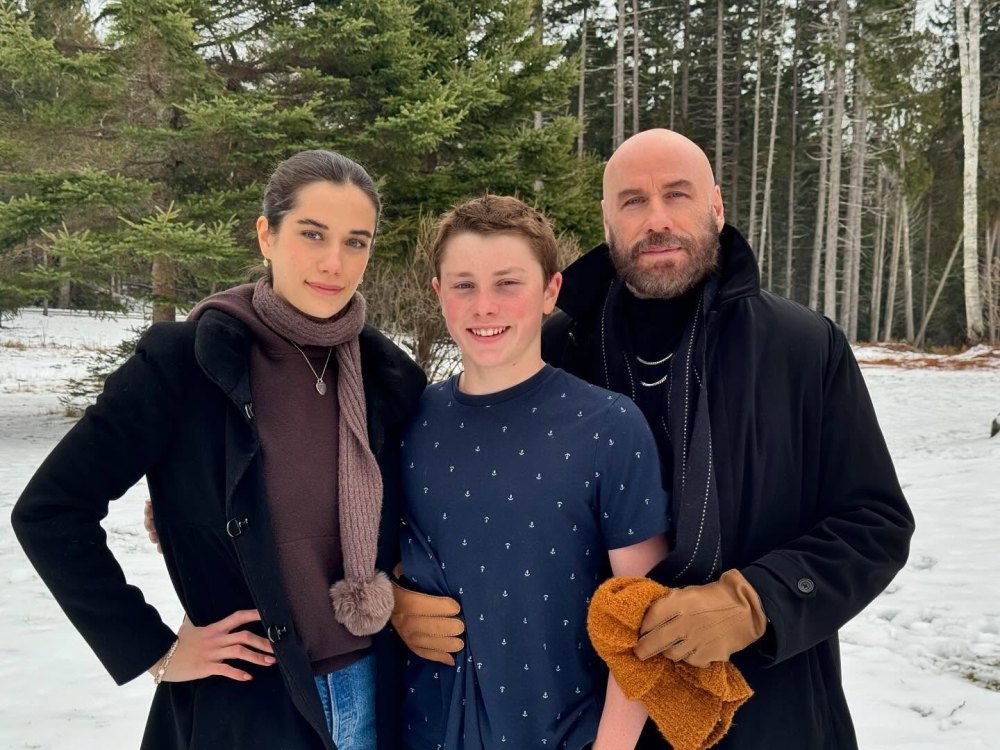 John Travolta Rings In 2025 Alongside Kids Ella and Ben 1