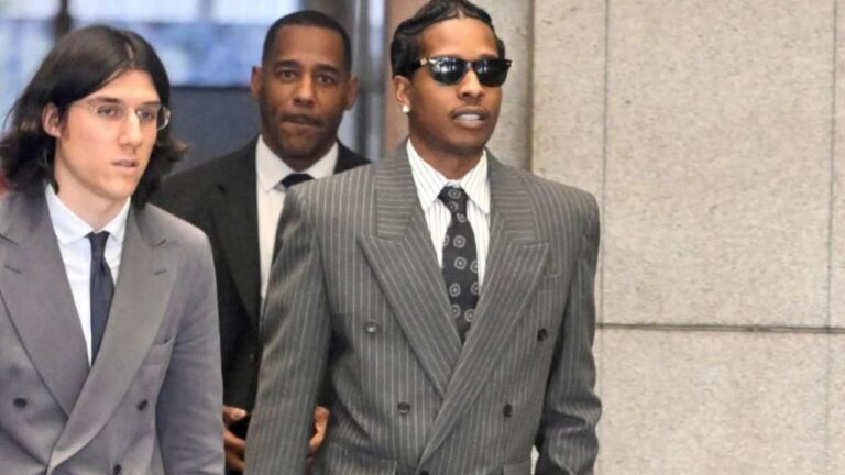 ASAP Rocky wore YSL Suit and Found Not Guilty