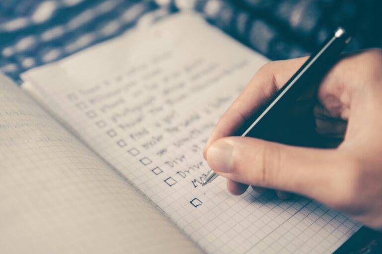 checklist notebook