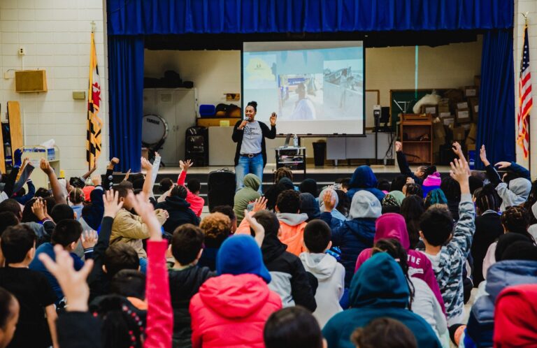 WNDB A school visit in Maryland that WNDB organized