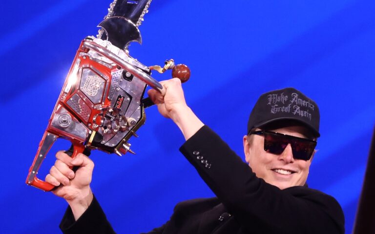 musk with chainsaw for 041825