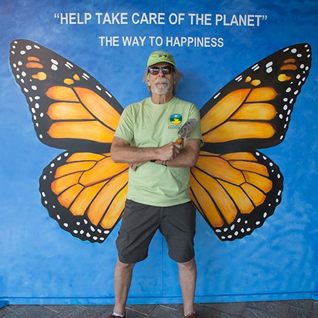 rob hoover local community member and butterfly garden team leader