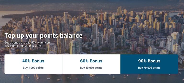 sc buy aeroplan points 90 bonus banner